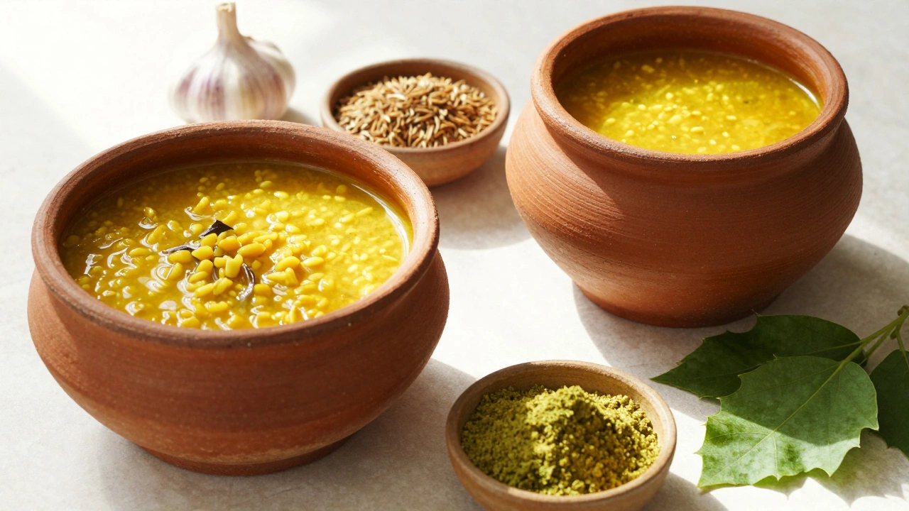 Jain spices and greens ready for cooking
