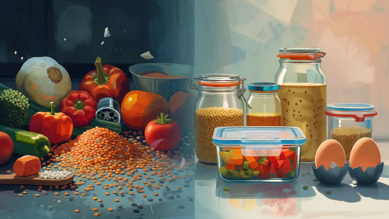 Comparison of chaotic vs organized meal prep for quick healthy breakfasts